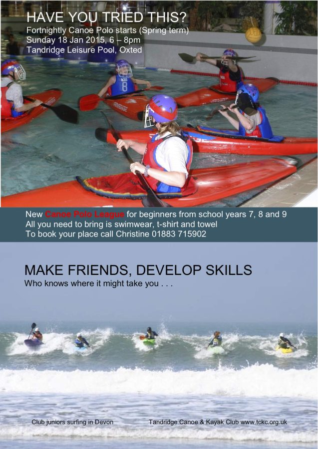 New Beginners Canoe Polo League in January 2015